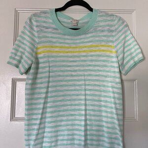 J. Crew Light Knit Short Sleeve Sweater